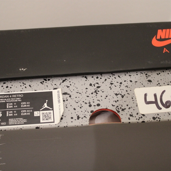 Air Jordan retro 4 red black white - Picture 2 of 7